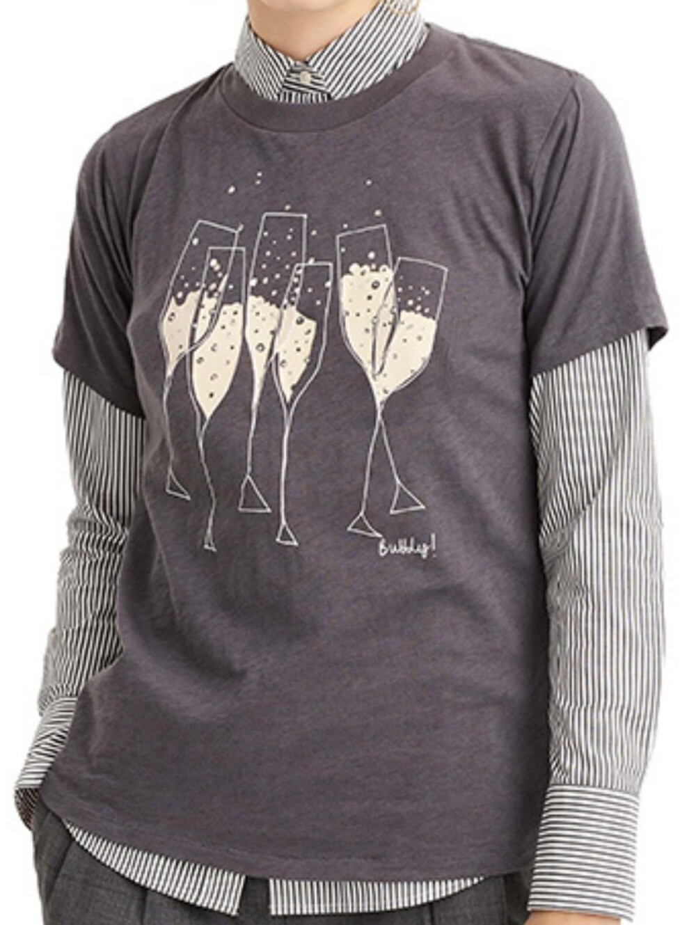 NWT J. Crew " Bubbly" Graphic Tee Size Small